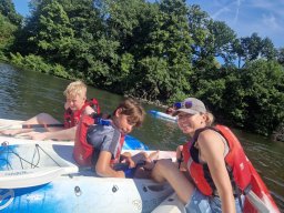 Ministranci jadą na kajaki (29.06.2025)
